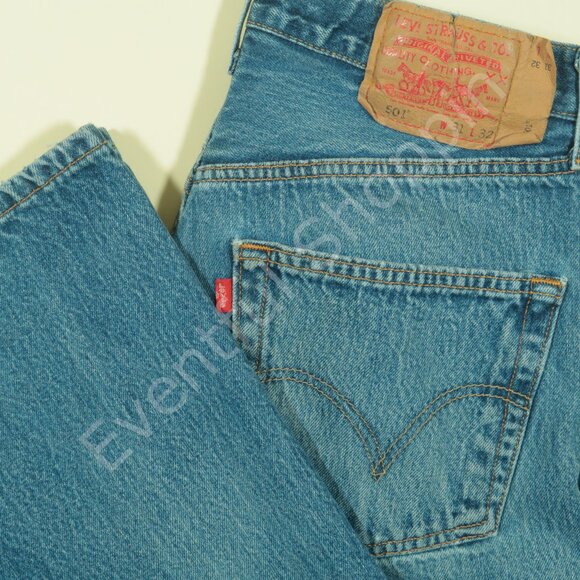 Vintage Levis 501 Jeans Mens 31 Blue Denim Made in USA - Picture 1 of 8